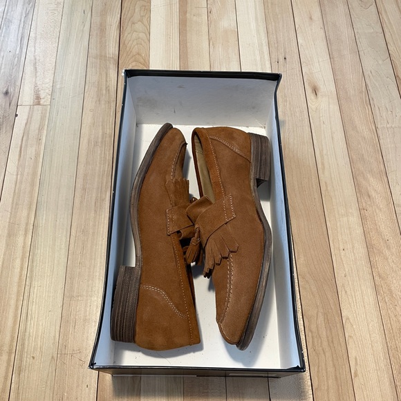 NWB Intensi Stylish Biscotti Suede Loafer Men’s Shoes - Made in Italy - Sz 42 - Picture 9 of 16